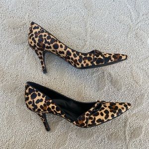 Nine West Genuine Calf Hair Pumps Size 8.5 with 3” Heel. Excellent Condition!